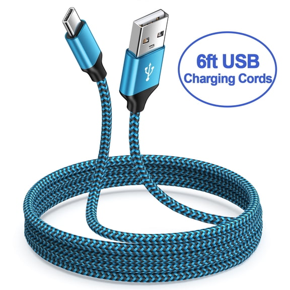 USB C Cables,Type C USB Cables,AILKIN USB Type C to USB a Cable Android Type C Charger Charging Cords USB-C Phone Cables,Blue
