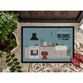 thumbnail image 3 of Red Brown Dachshund Kitchen Scene Indoor or Outdoor Mat 18x27 CK7834MAT, 3 of 4