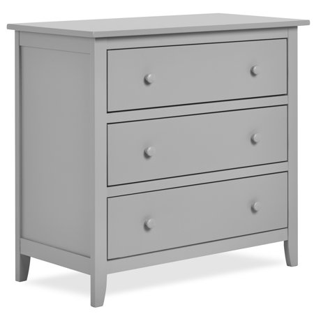 Dream On Me Universal 3 Drawer Chest, Cool Grey