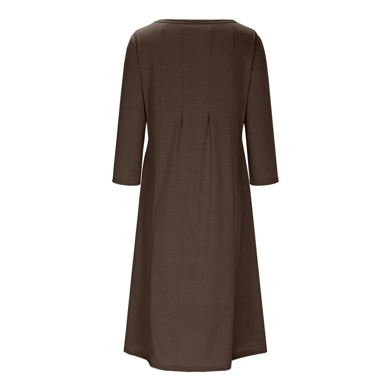 plain fitted dresses Knee-Length Semi-Formal Short-Sleeve Dress