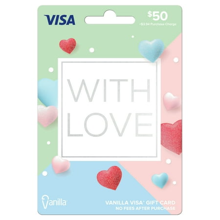 Vanilla Visa $50 Hearts with Love Gift Card