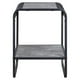 thumbnail image 3 of Mesa auxiliar de madera Raziela de Table Acme, color gris negro, 3 of 6
