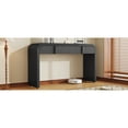 thumbnail image 4 of Black Console Table With Elegant Silhouette And Drawer Options 220 Lbs Weight Capacity Finish, 4 of 6
