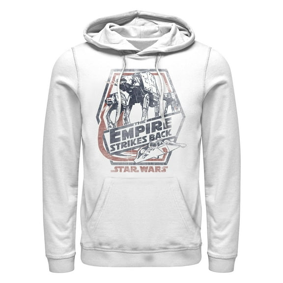 Men's Star Wars: Empire Strikes Back AT-AT Walkers Distressed Pull Over Hoodie