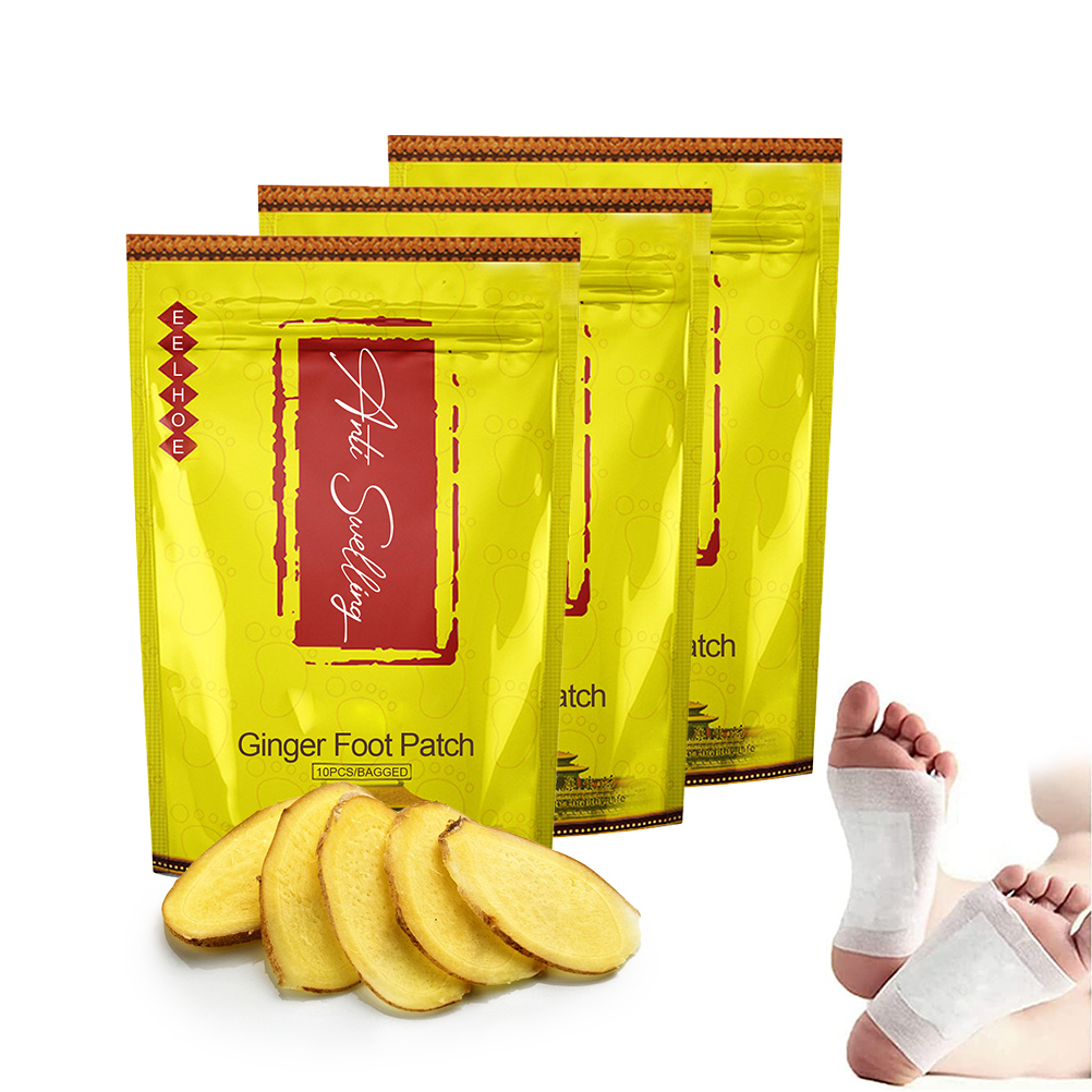 Anti Swelling Ginger Detoxing Patch Herbal Ginger Patch Detox Foot Pads for Foot Care Relieve