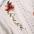 thumbnail image 3 of Chaqueta de Moto Minnieouse Mujer Cuero Blanco METRO, 3 of 6
