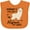 Orange, variant on Inktastic Nonna's You Say Alpaca My Bags Boys or Girls Baby Bib