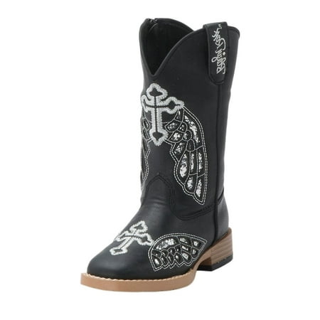 - Blazin Roxx Western Boots Girls Kids Gracie Cross Wings Child 44532