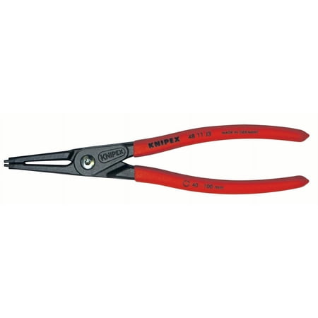 UPC: 0843221002831 | KNIPEX Tools 48 11 J3  9-Inch Internal Straight Precision Retaining Ring Pliers