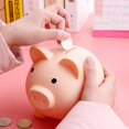 thumbnail image 2 of YIEMEEN Plastic Cute Cartoon Pig Bank Unbreakable Kids Children Money Coin Saving Jar, 2 of 9
