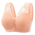 thumbnail image 1 of New Front Buckle Underwear Female Thin Without Ring Large Size Bra Vest Lace Bra, 1 of 8