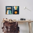 thumbnail image 3 of Stupell Industries Retro Music with Stripes Abstract Painting Black Framed Art Print Wall Art, 11 x 14, Set of 2, 3 of 10