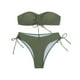thumbnail image 5 of Underwire Trajes de Baño para las Mujeres Color Sólido Dos Piezas de Cintura Alta, Delgado Y Sexy Trajes de Baño de Bikini para Mujeres, 5 of 6