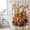 Beige Pumpkin Orange, variant on Pumpkin Football Fall Shower Curtain, Waterproof Shower Curtains for Bathroom, Thanksgiving Sunflower Maple Leaf Washable Fabric Bathtub Curtain Set Bath Decor with 12 Hooks Extra Long 72"x96"