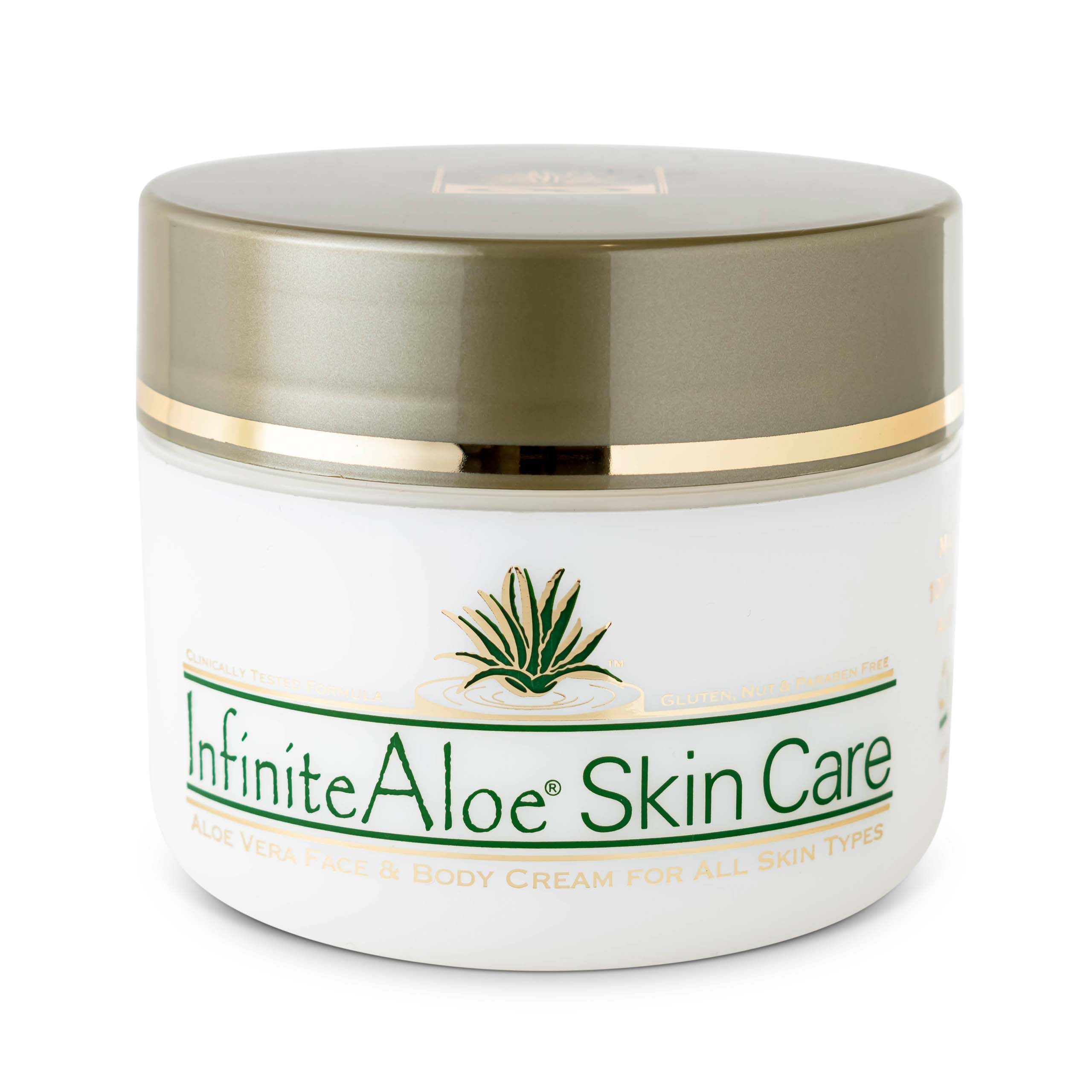 InfiniteAloe Skin Care Aloe Vera Face Body Healing Cream For All