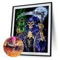 thumbnail image 2 of Diamante pintura Halloween guadaña esqueleto fantasma Kits pared arte decoración (A5528) FLhrweasw Nuevo, 2 of 9