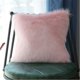 thumbnail image 1 of Funda de cojín de lana sintética Funda de almohada larga peluda Fundas de almohada Sofá 45 * 45 cm Rosa, 1 of 3