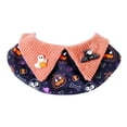 thumbnail image 2 of Oceanwell Halloween Pet Cape Collar Adjustable Cat Dog Witch Bandana With Bow Pumpkin Bat Print Decorative Ruffled Pet Neck Scarf For Cats Small Dogs, 2 of 5