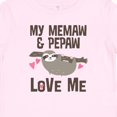 thumbnail image 4 of Inktastic My Memaw and Pepaw Love Me Sloth Girls Baby T-Shirt, 4 of 5