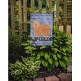 thumbnail image 2 of Carolines Treasures CK3660GF Tan Lhasa Apso Welcome Garden Size Flag, 2 of 3