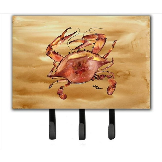 Carolines Treasures 8154TH68 6 x 9 in. Cooked Crab Sandy Beach Leash or Key Holder