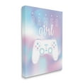 thumbnail image 3 of Stupell Industries Gamer Girl Pastel Typography Video Game Controller Canvas Wall Art, 30 x 40, Design by Angela Nickeas, 3 of 5
