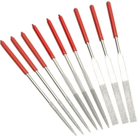 

Bleylajoy 9pcs Metal File Set 3x140mm Mini Diamond Needle File Set Fine File Tools Small Steel Files Riffler File Set for Wood Metal Jewelry Crafts Glass Stone Polishing Carving E1018