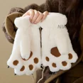 thumbnail image 3 of Guantes De Pata Oso Tejidos Termica Mujer Moda Invierno Frío, 3 of 7