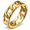 Gold, variant on Men’s Stainless Steel Chain Link Ring, Openwork Statement Band, Sizes 7-13, for Work, Dinner and Casual Outings, Birthday Gift