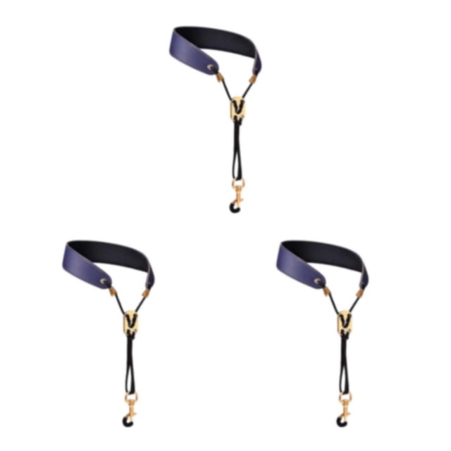 Guardoinrt Sangle de Cou pour Saxophone Rembourrée Confortable pour Saxophone Soprano Clarinette Basse Bleu 45cm 3ensemble
