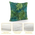 thumbnail image 4 of Acheng Short Plush Pillowcase Palm Leaves with Lush Branches and Leaves Tropical Jungle Palm Leaves with Charming Colors White, 4 of 5