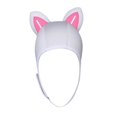 thumbnail image 2 of Capucha térmica para surfear con orejas de gato, capucha para bucear, capucha de neopreno de 3mm para snorkel, natación, cómodo gorro de baño para hom Línea Blanca M, 2 of 8