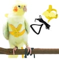 thumbnail image 1 of Arnés ajustable para pájaros con correa de 80 pulgadas, Kit de vuelo al aire libre, cuerda de entrenamiento para pájaros, loros, cacatúas, 1 of 4