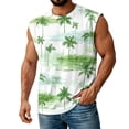thumbnail image 7 of Yopmin Mens Beach Tank Tops Palm Tree Beach Sleeveless T Shirts Summer Tank Tops for Streetwear Vacation, 7 of 7