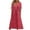 Hot Pink, variant on Staron Sundresses for Women 2025 Lace Eyelet Short Sleeve Summer Midi Dresses Loose Beach Vacation Casual V Neck Sundress Dresses