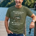 thumbnail image 3 of Jollimate Custom Name T-shirt, We Hooked The Best Dad Shirt, Fishing Dad Gift, Fisherman Gift, 3 of 6