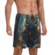 thumbnail image 2 of Balery Forest Meditating Tiger Pantalones cortos de pijama de punto de algodón para hombre con cinturilla y bolsillos-Medium, 2 of 6