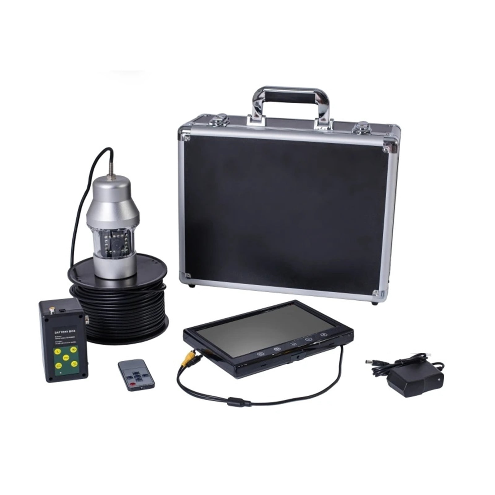 100m 7"LCD Fish Finder Underwater Camera 360 Degree Underwater Rotating Fishing Camera Kit ,High Accuracy Identification