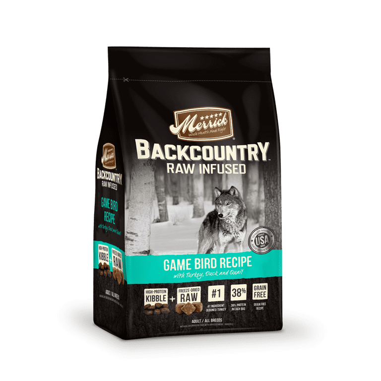 Merrick Backcountry Grain-Free Raw Infused Game Bird Recipe Dry