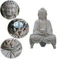 thumbnail image 4 of Buddhas Statue with Solar Light Home Garden Decors Sitting Meditating Buddhas Figurines for Outdoor Yard Ornaments, 4 of 20