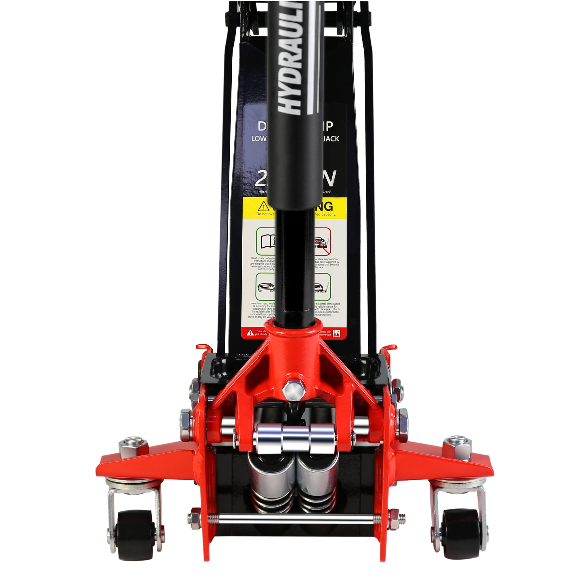 Aukfa Low Profile Floor Jack 2.5 Ton with Dual Piston Quick Lift Pump,Floor Jack Lifting Range 3.5"-19.5",Red