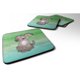 thumbnail image 1 of "Treasures Dog l and Green Watercolor Decorative coasters, 3.5, Multicolor" Caroline's Treasures BB7357FC, 1 of 1
