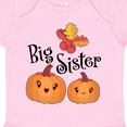 thumbnail image 4 of Inktastic Big Sister Pumpkins with Fall Leaves Girls Baby Bodysuit, 4 of 5