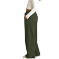 thumbnail image 3 of Girl's Faux Denim Pants Baggy Wide Leg Jeans Elastic High Waist Loose Jeans Trouser with Pockets, 3 of 3