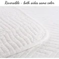 thumbnail image 3 of Cozy Line Home Fashions Geometric Maze Solid White 100% Cotton 3 Piece Quilt Bedding Set, Queen, 3 of 4