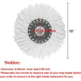 thumbnail image 3 of czcpp-Spin Têtes de Vadrouille de Rechange pour Old Hurricane Mr.Clean, 5 Pcs Vadrouille Rotative Magique 360 Rotation Ronde Microfibre Têtes de Vadrouille Universelles Recharge de Vadrouille pour Vadrouilles Standard, 3 of 4