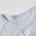 thumbnail image 4 of Jalioing Newborn Cotton Rompers Soft Comfortable Tie Side Bodysuit Solid Color Long Sleeve Romper for Baby Boy Girl, 4 of 6