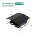 thumbnail image 2 of VENTOPYR 19' x 20' Outdoor Heavy Duty Metal Carport with Galvanized Steel Roof for Car, Boat, Truck, 2 of 6
