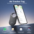 thumbnail image 2 of Loshall Air Tracker Tag (iOS Only)-1 Pcs, Smart Item Finder Work with Apple Find My for Luggage, Keys, Bags, Pets, Wallet, Bluetooth Tracker/ Key Finder and Item Locator Smart Tag Replaceable Battery, 2 of 9