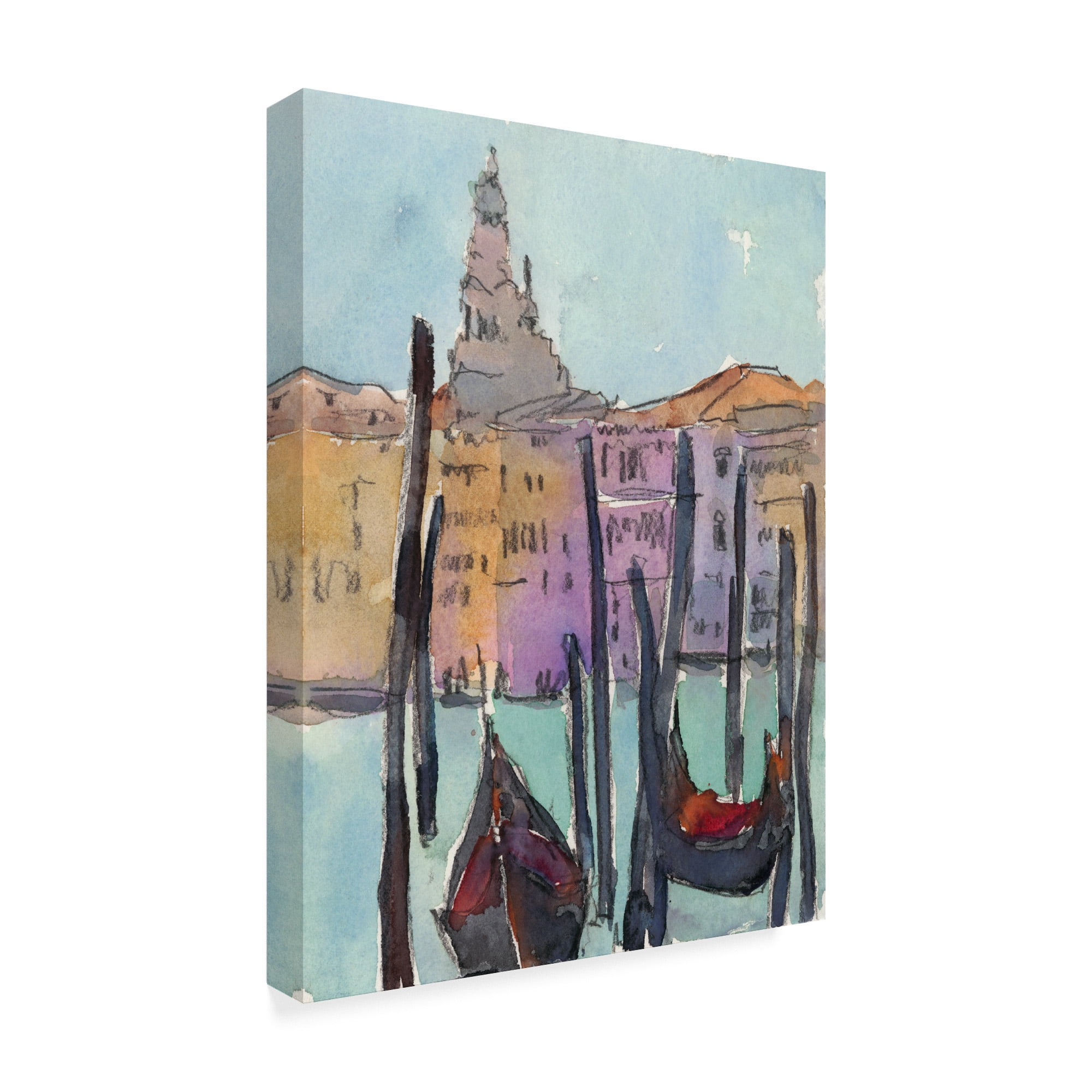 Trademark Fine Art 'Venice Plein Air IV' Canvas Art by Samuel Dixon